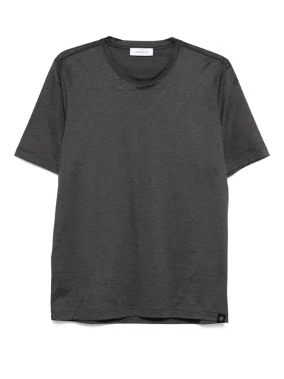 Gran Sasso Crew-neck Cotton T-shirt In Gray