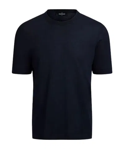 Gran Sasso Crew-neck Short-sleeves T-shirt In Blue
