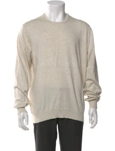 Pre-owned Gran Sasso Crew Neck Long Sleeve Pullover In Neutral