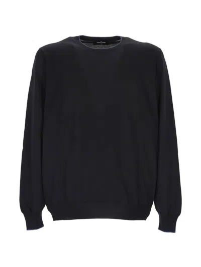 Gran Sasso Crew-neck Sweater In Black