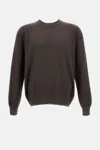 Gran Sasso Crew Neck Sweater In Brown