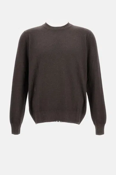 Gran Sasso Crew Neck Sweater In Brown