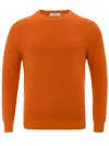 Gran Sasso Italian Cotton Chic Orange Sweater