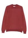 Gran Sasso Crew-neck Sweater In Red