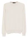 Gran Sasso Crew Neck Sweater With Relaxed Fit In Neutral