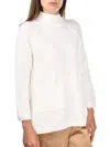 Gran Sasso High-neck Pocket Sweater In White