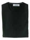 Gran Sasso Crew-neck Wool Sweater In Black
