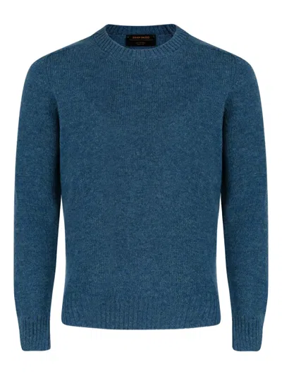 Gran Sasso Crew-neck Wool Sweater In Blue