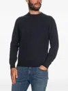 Gran Sasso Crew-neck Wool Sweater In Blue