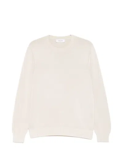 Gran Sasso Crew-neck Knitted Sweater In Neutral