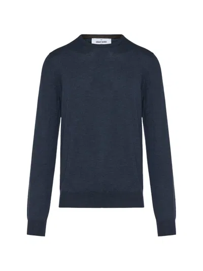 Gran Sasso Crew-neck Long-sleeve Sweater In Black