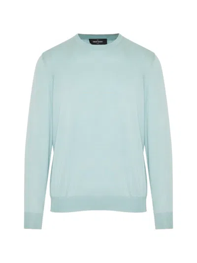 Gran Sasso Crew-neck Long-sleeve Sweater In Blue