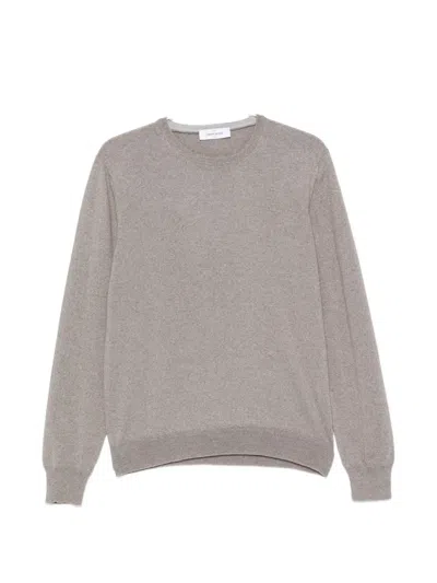 Gran Sasso Crew-neck Long-sleeve Sweater In Gray