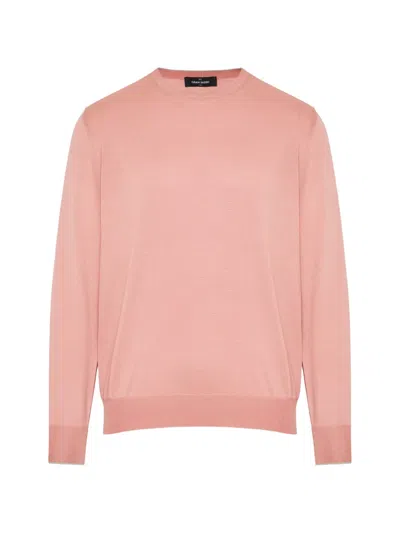 Gran Sasso Crew-neck Long-sleeve Sweater In Pink