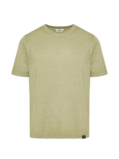 Gran Sasso Crew-neck Short-sleeve T-shirt In Green