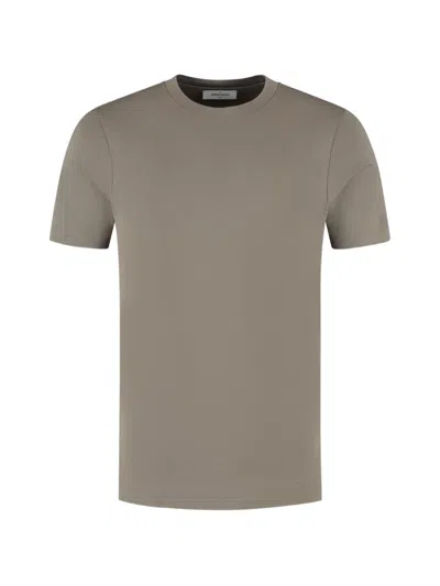 Gran Sasso Crew-neck Short-sleeves T-shirt In Gray