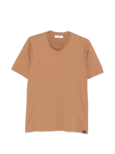 Gran Sasso Crew-neck T-shirt In Brown