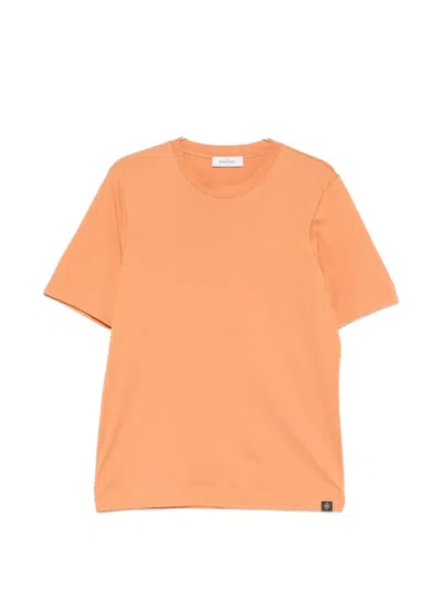 Gran Sasso Crew-neck T-shirt In Orange