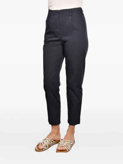 Gran Sasso Darted Cropped Trousers In Blue