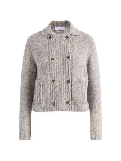 Gran Sasso Double-breasted Ribbed-knit Cardigan In Neutral