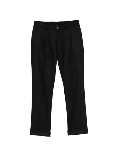 Gran Sasso Drawstring Pleated Tailored Trousers In Blue
