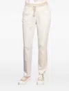 Gran Sasso Drawstring Track Pants In White