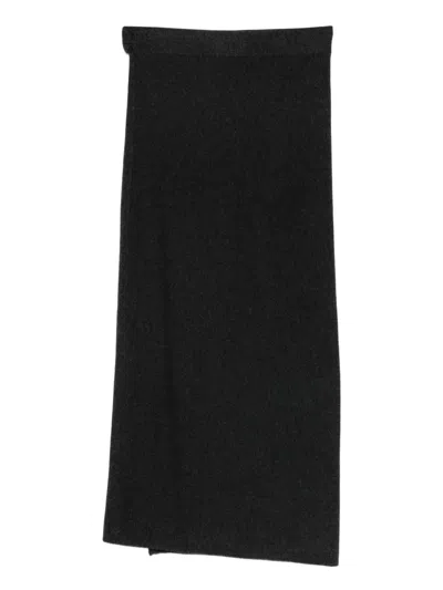 Gran Sasso Elasticated-waist Maxi Skirt In Black