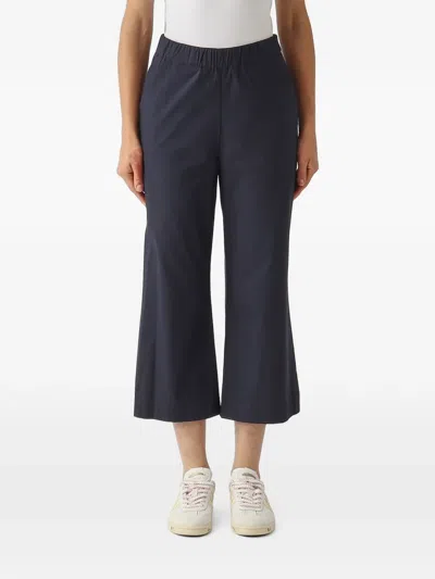 Gran Sasso Elasticated-waist Cropped Trousers In Blue