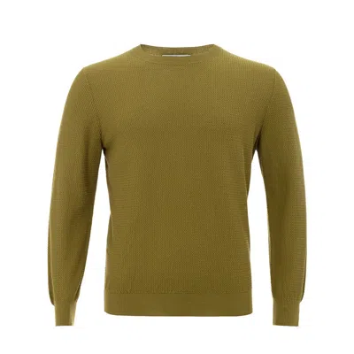 Gran Sasso Elegant Cotton Green Sweater For Men