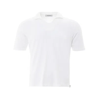 Gran Sasso Elegant Cotton Polo For Men's Men In White