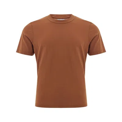 Gran Sasso Elegant Cotton T-shirt In Rich Men's Hue In Brown