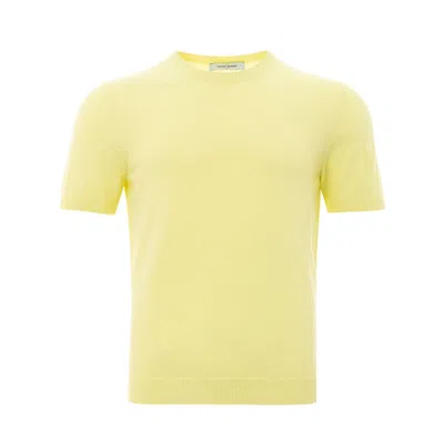 Gran Sasso Elegant Cotton Yellow Tee For Men