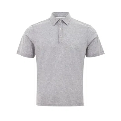 Gran Sasso Elegant Cotton Polo Men's Shirt In Gray
