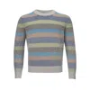 Gran Sasso Elegant Multicolor Cashmere Sweater For Men In Multicolor