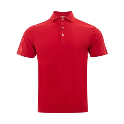 Gran Sasso Elegant Cotton Polo Shirt For Men's Men In Red