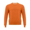 Gran Sasso Elegant Wool Orange Sweater For Men In Orange