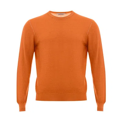 Gran Sasso Elegant Wool Orange Sweater For Men