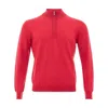 Gran Sasso Lupetto Cyclone Mesh With Half Zip  In Red