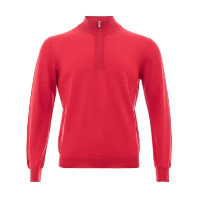 Gran Sasso Elegant Wool T-shirt In Rich Red