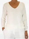 Gran Sasso Embellished V-neck Sweater In Brown
