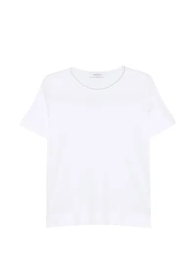 Gran Sasso Embellished-neck T-shirt In White