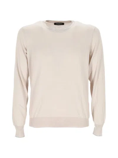 Gran Sasso Fine-knit Crew-neck Jumper In Neutral