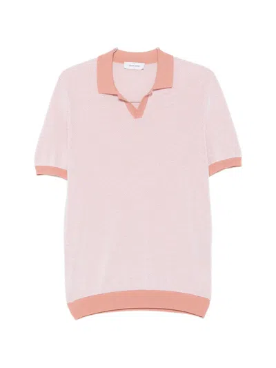 Gran Sasso Fine-knit Short-sleeve T-shirt In Pink