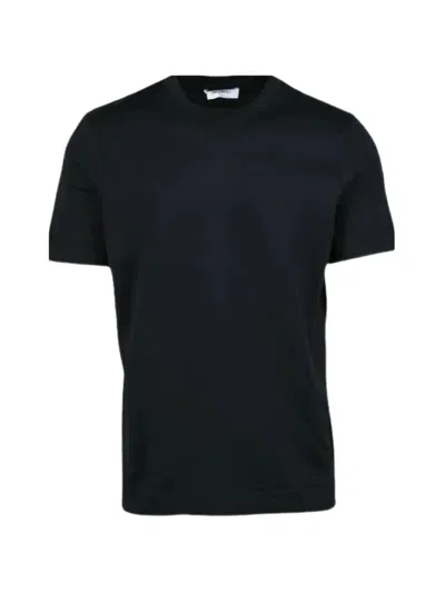 Gran Sasso Fine-knit T-shirt In Black