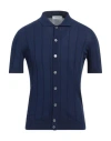 Gran Sasso For Søren Man Cardigan Navy Size 38 Cotton