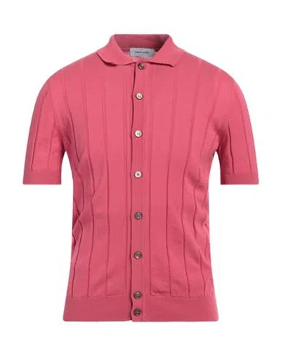 Gran Sasso For Søren Man Cardigan Salmon Pink Size 48 Cotton