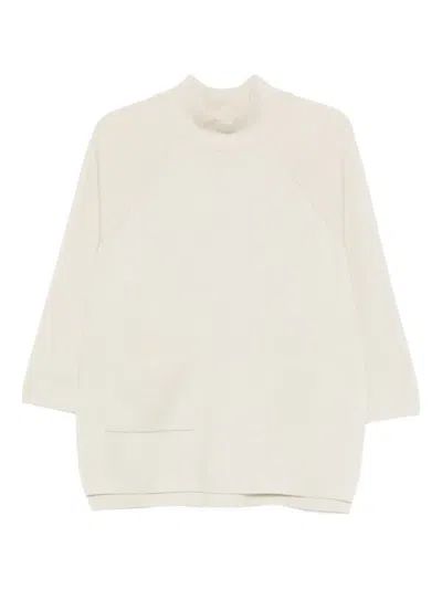 Gran Sasso Funnel-neck Sweater In Gray