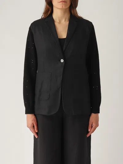 Gran Sasso Giacca In Maglia Jacket In Black