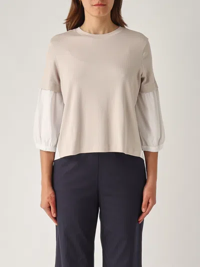 Gran Sasso Girocollo 3/4 T-shirt In White