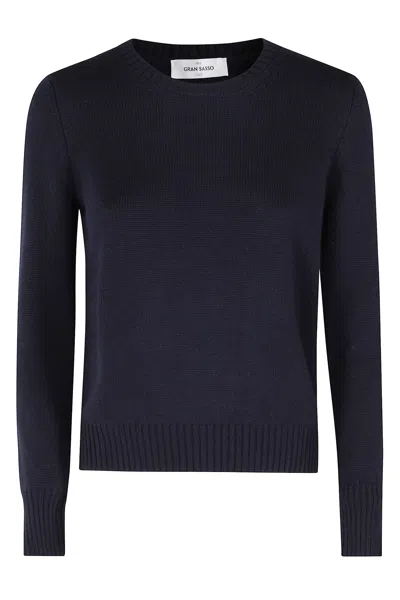 Gran Sasso Girocollo In Blue